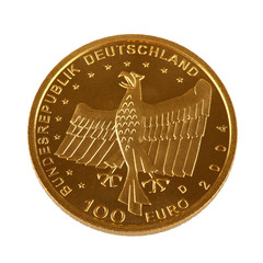 Einhundert Euro Goldmünze