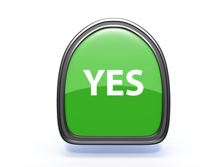 yes pick icon on white background