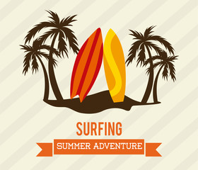 Obraz premium surf design