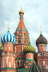 Fototapeta na wymiar St. Basil's Cathedral on Red Square in Moscow Russia