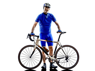 Obraz premium cyclist silhouette