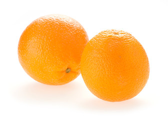 orange fruit isolated on white background
