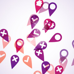 abstract background: pointer