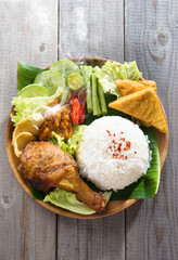 Asian fried chicken rice