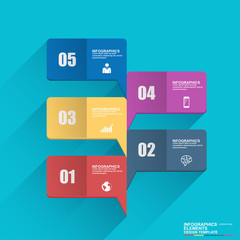 Infographics vector design template