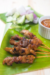Asian food satay
