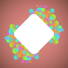 Celebration concept on red background