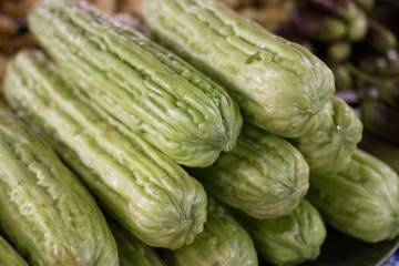 Bitter gourd in market