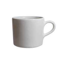 Coffee cup isolated on white background.