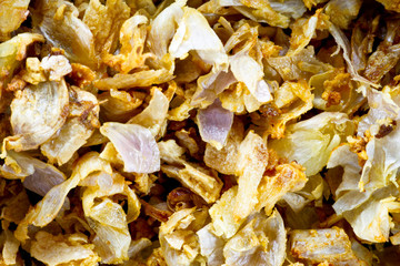 close up of braised leeks