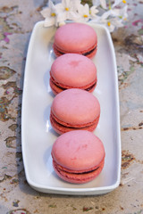 Macarons à la rose