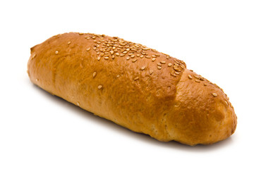 bread on a white background