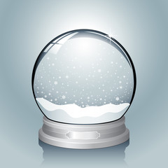 Silver Snow Globe © Giraphics