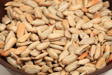 Sunflower Seeds Texture As Background