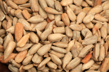 Sunflower Seeds Texture As Background