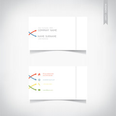 Business card template set, vector eps10