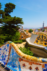 Fototapeta premium Park Guell - Barcelona Hiszpania