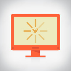 Flat icon components, for infographic vector