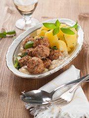 Meatballs with potato