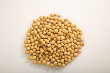 white background with rice