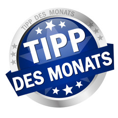 Button with banner Tipp des Monats