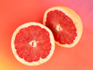 pieces of grapefruit
