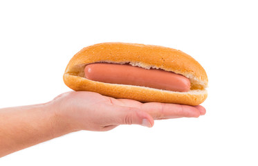 uncooked hotdog
