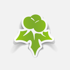 realistic design element: holly berries