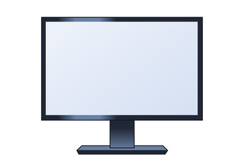 Illustration of the lcd monitor