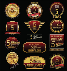 Anniversary golden label collection