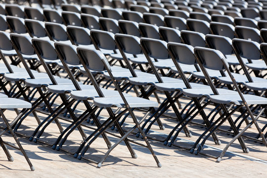 Grandstand Seats rows outdoors