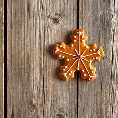 Christmas homemade gingerbread cookie