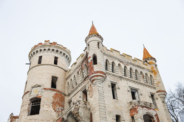 Fototapeta na wymiar Destroyed Medieval Russia Manor