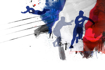 Rugby France - obrazy, fototapety, plakaty