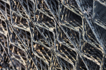 Metal mesh close up