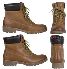 Men's shoes in different angles.