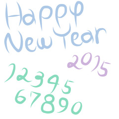 HAPPYNEWYEAR2015/手書きフォント