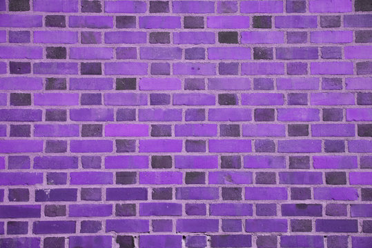 Purple standard brick wall (background, wallpaper, bricks)