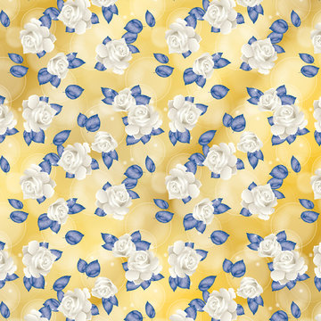 Rose e Bolle di sapone - Pattern2