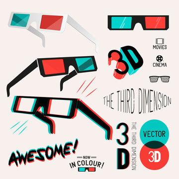 3D Cinema Retro Glasses Collection