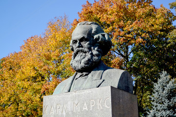 Karl Marx's bust in Kaliningrad