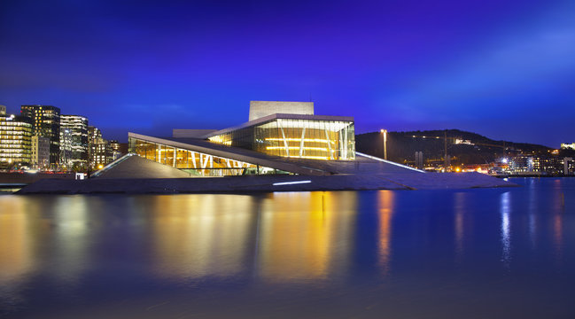 Oslo Opera House or Norwegian National Opera and Ballet, Norway.