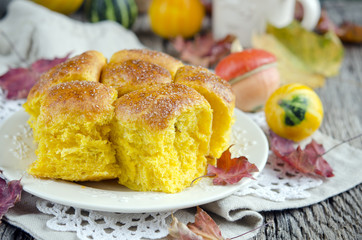 Pumpkin Brioche, french bread