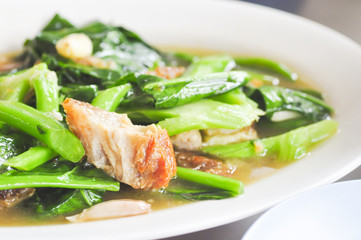 stir-fried kale,chinese broccoli, chinese kale