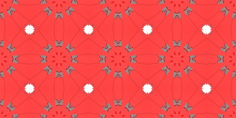Ethnic pattern. Abstract kaleidoscope  fabric design.