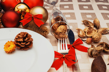 gold new year laying