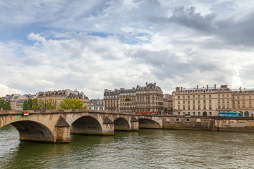 Obraz premium Pont Royal Bridge over Seine river. Paris, France