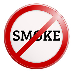 No smoking sign. Vector illustration.