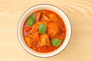 鶏肉のトマトシチュー