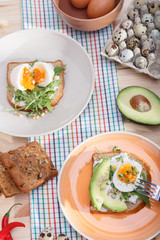 sandwiches with eggs